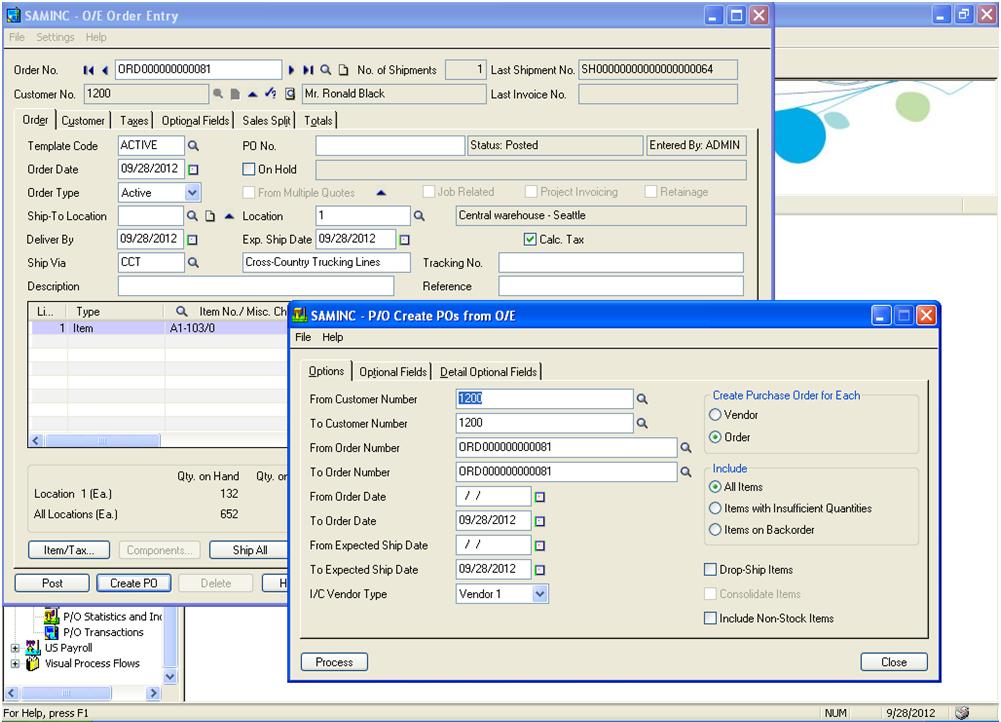 Creating Purchase Orders From Order Entry Screen In Sage 300 ERP Sage Creating Purchase Orders From Order Entry Screen In Sage 300 ERP Sage