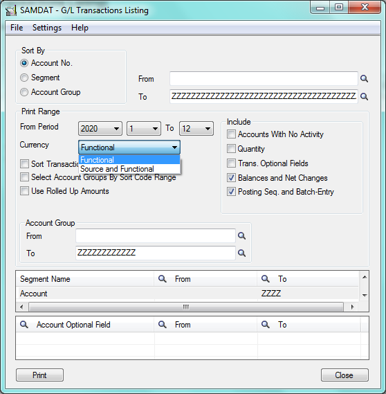 Sage 300 Chart Of Accounts