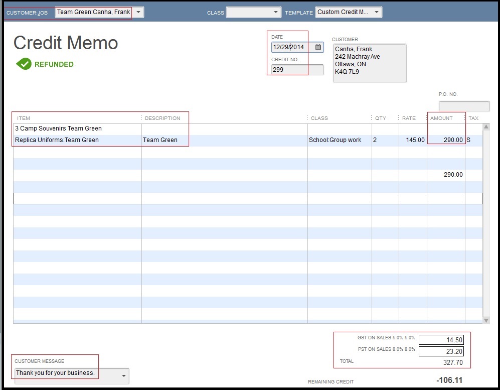 Migrate Credit Note from QuickBooks to Sage 300 ERP - Sage ...
