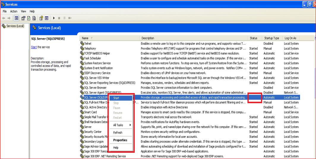 How To Start Sql Service Manually