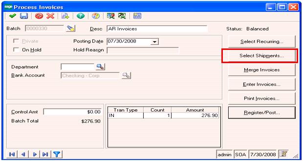  Process invoices