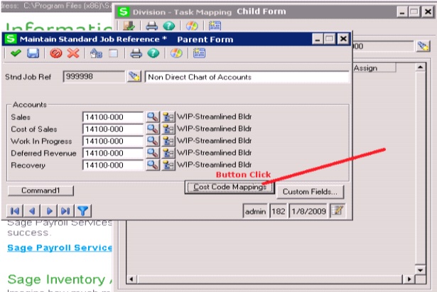 maintain standard job reference screen