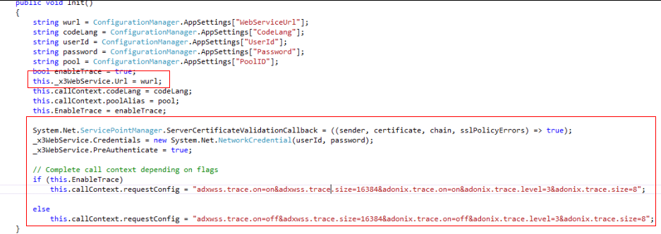 snippet of code