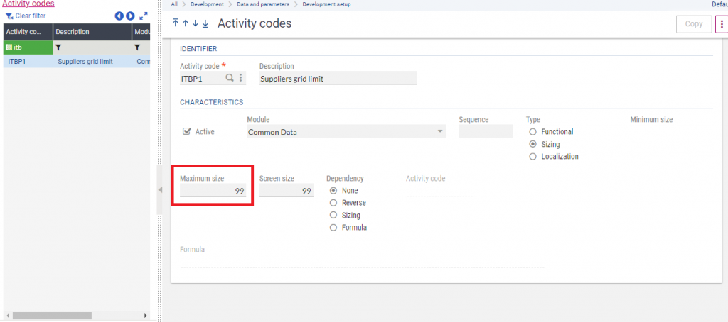 Activity Code
