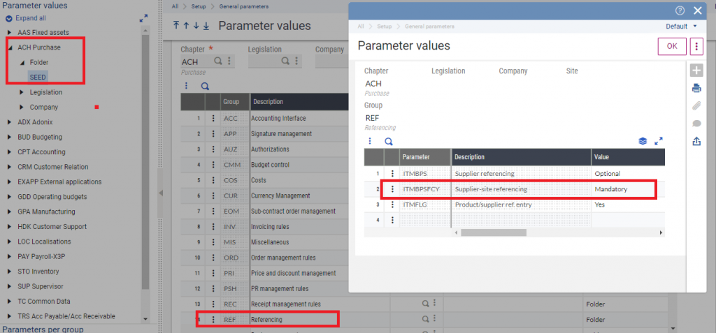 Parameter Values