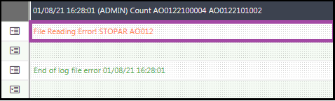 Fig-1.3-Error while validating sock count