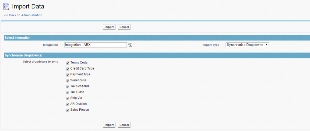 import data