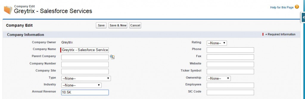 Number and Currency field shorcuts in Salesforce 1