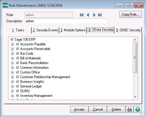 SData Roles