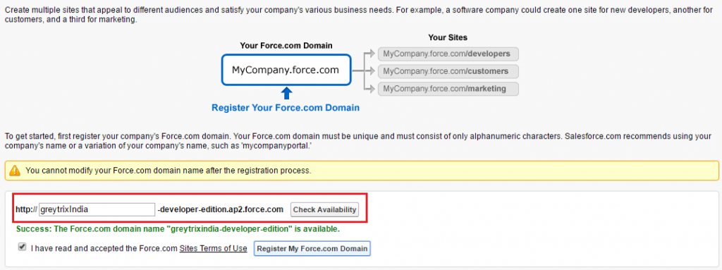 Force.com Domain