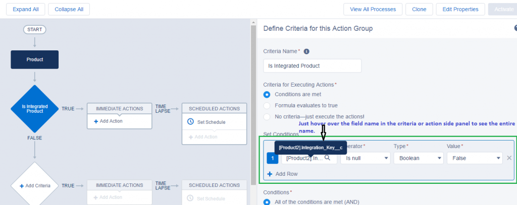 View Field Names in Your Process at a Glance