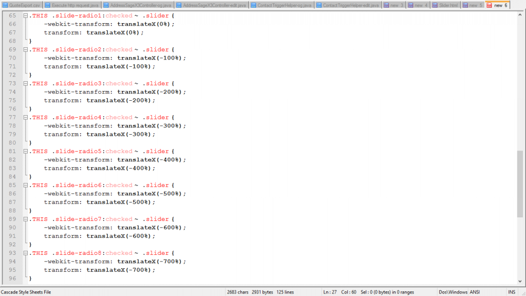 9. Style class for Second component-3