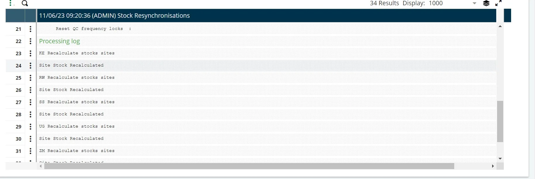 No current records Table entry error ITMMVT Image- 3