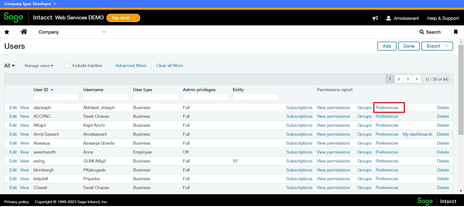 How to Configure User Preference in Sage Intacct image-2