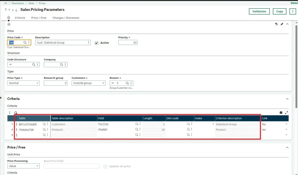 how to create price list per statistical group in sage x3 image-3