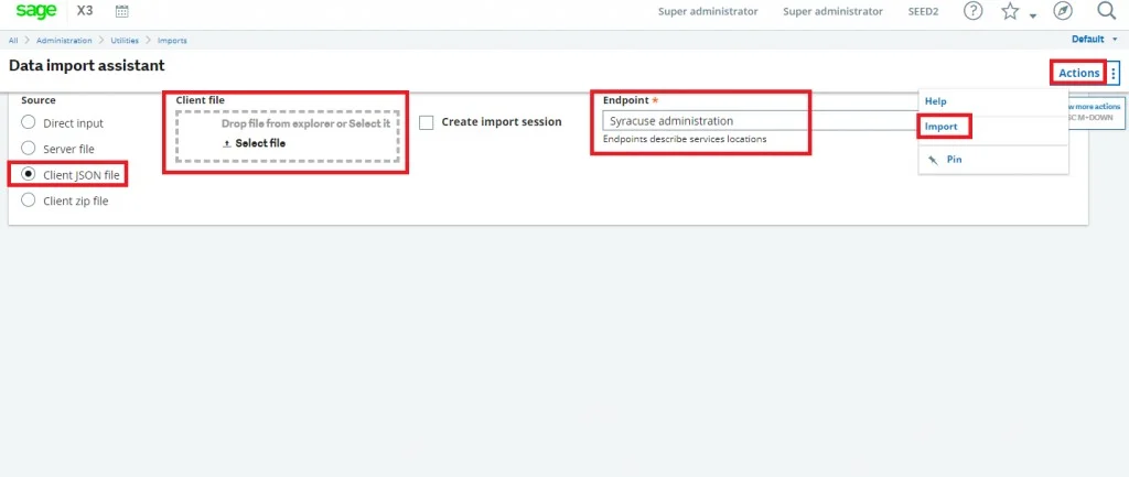 how to export and import landing pages in sage x3 V12 image-5