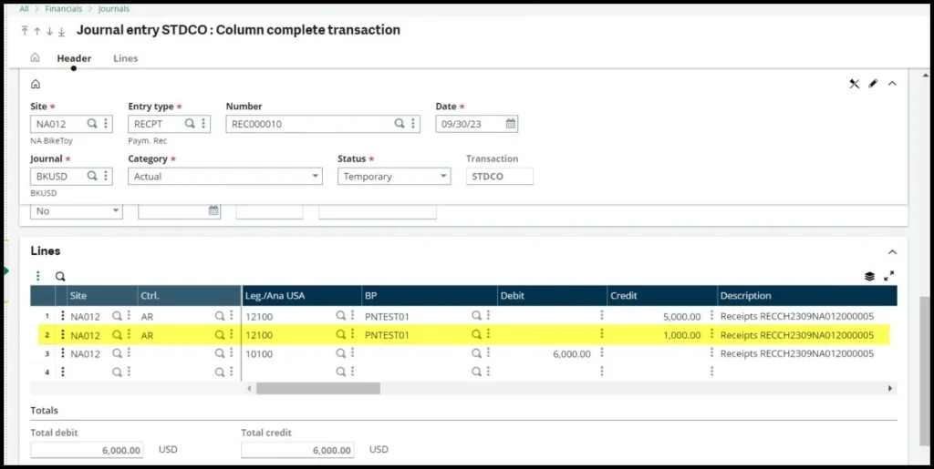 How to Issue refunds for overpayments in Sage X3 image-2