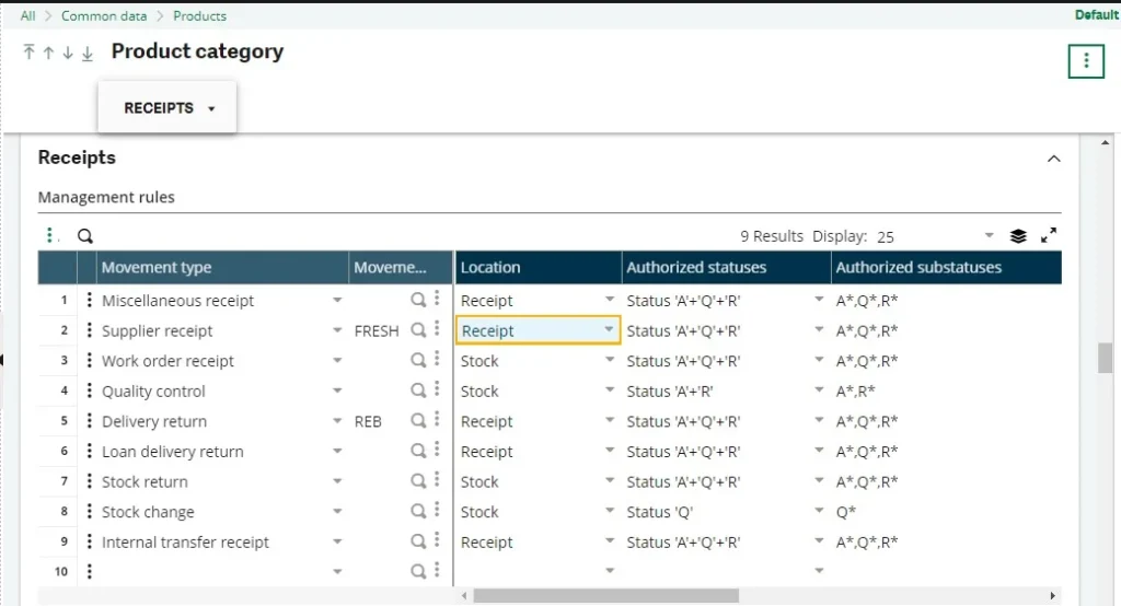 how to utilize the stock movement code in sage x3 image-2