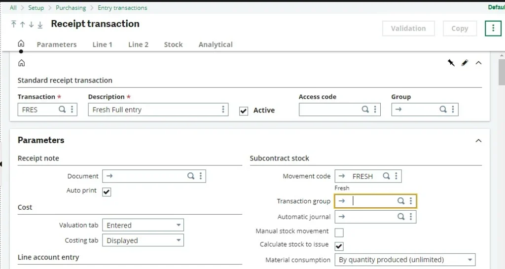 how to utilize the stock movement code in sage x3 image-6