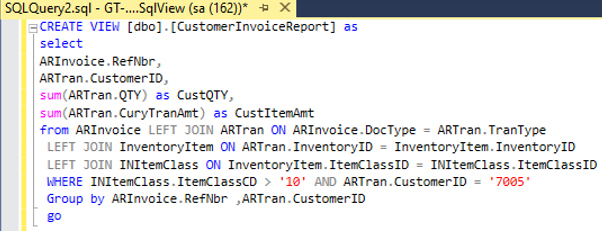 01 SQL View Query