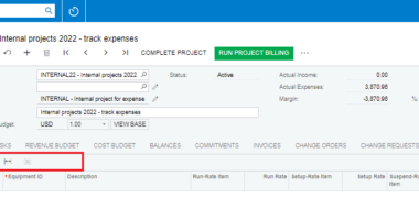 Action For Grid - Acumatica