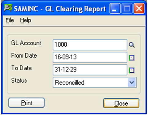 GL Clearing