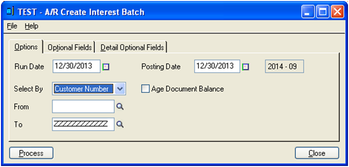 Create interest batch