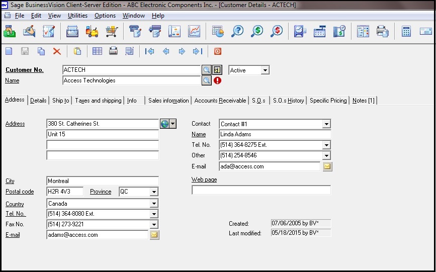 Migrate Customers from Sage Business Vision to Sage 300 - Sage 300