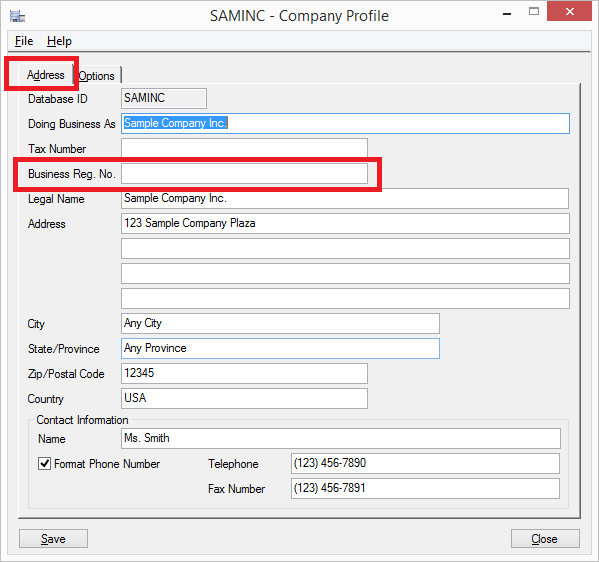 Business Registration Number in Sage 300 - Sage 300 ERP ...