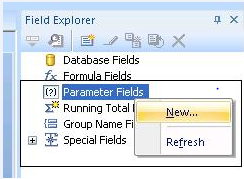Parameter field add
