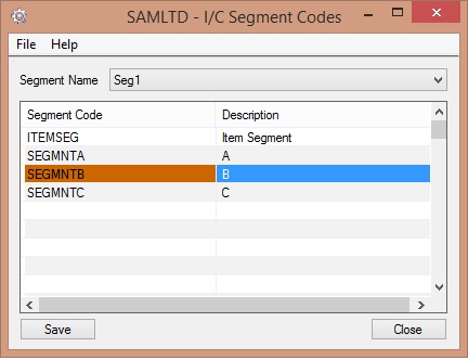 I/C Segment code