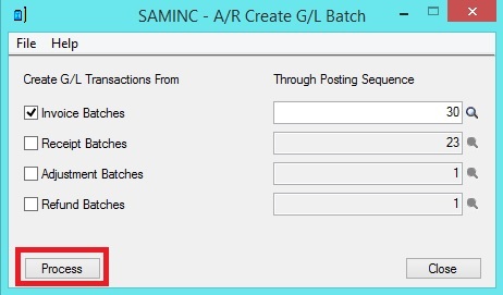 AR Periodic processing