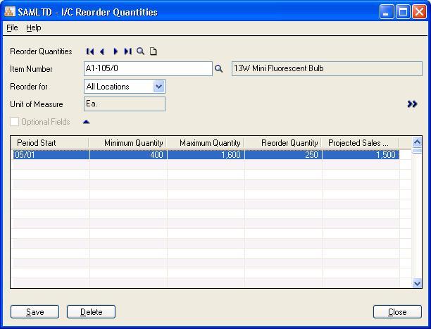 IC_Reorder screen 