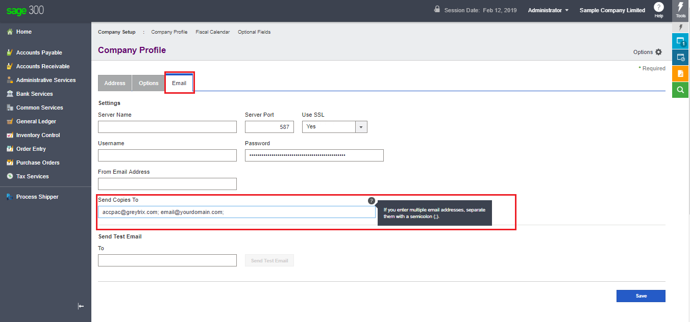 Email BOL reports to specified persons in Sage 300 ERP - Sage 300 ERP – Tips, Tricks and Components