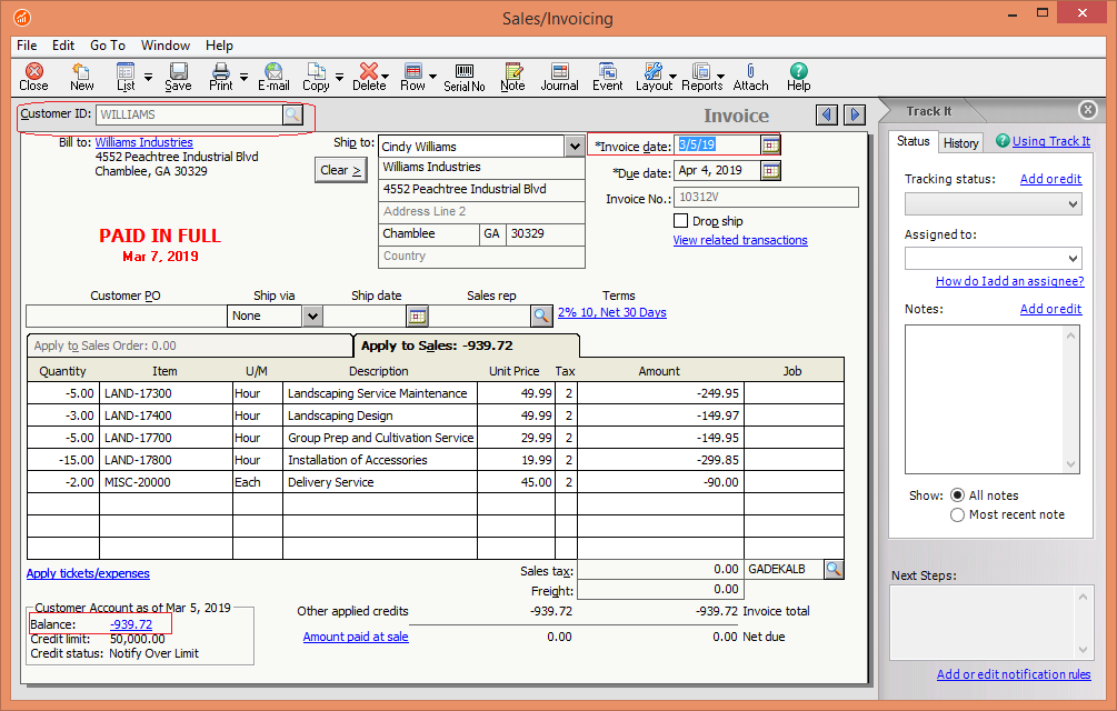 Note entry