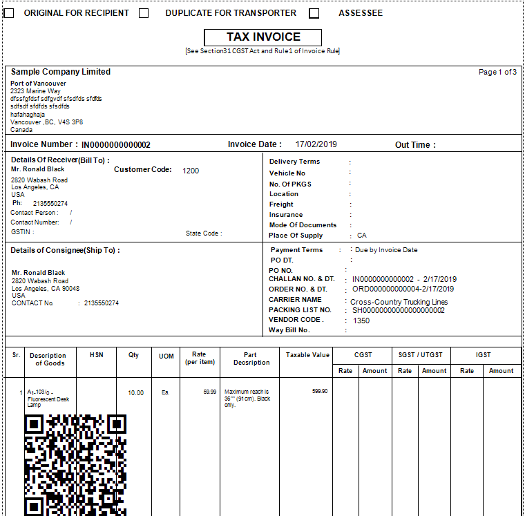 Tax Invoice