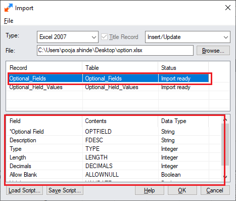 Excel format