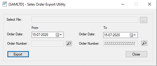 Sales Order - User Interface Sales Order - User Interface