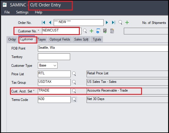 OrderEntryCustAccountSet