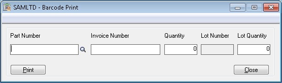Barcode Printing Label Screen Barcode Printing Label Screen