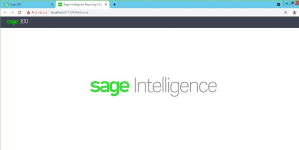 Sage Intelligence Fade-in Fade-out screen problem