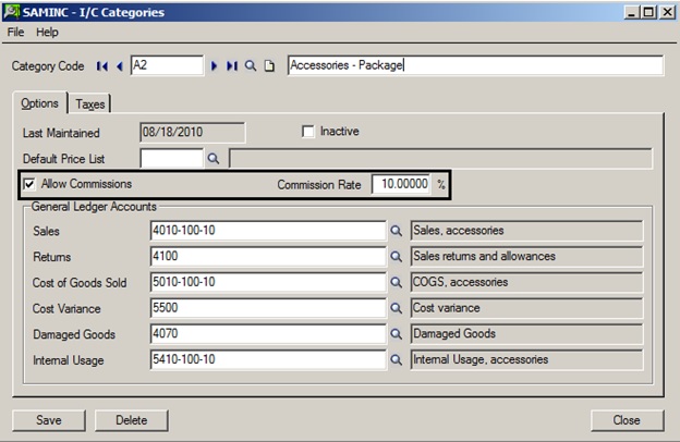 I/C Categories