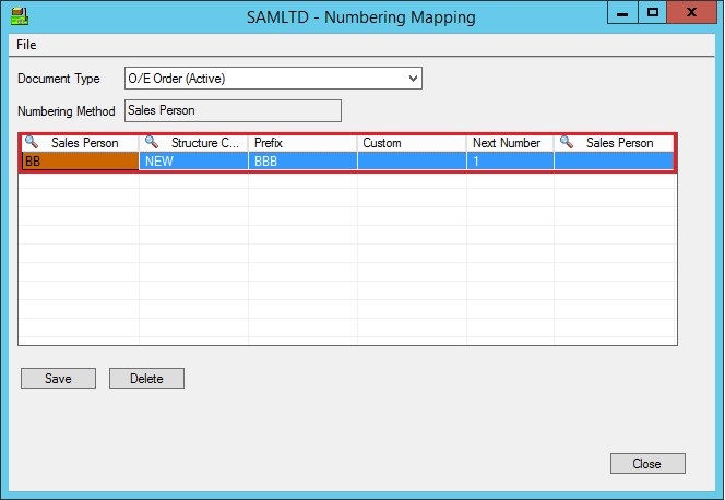 Order Entry Salesperson Mapped on Screen Order Entry Salesperson Mapped on Screen