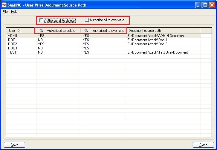 User Wise Document Source Path