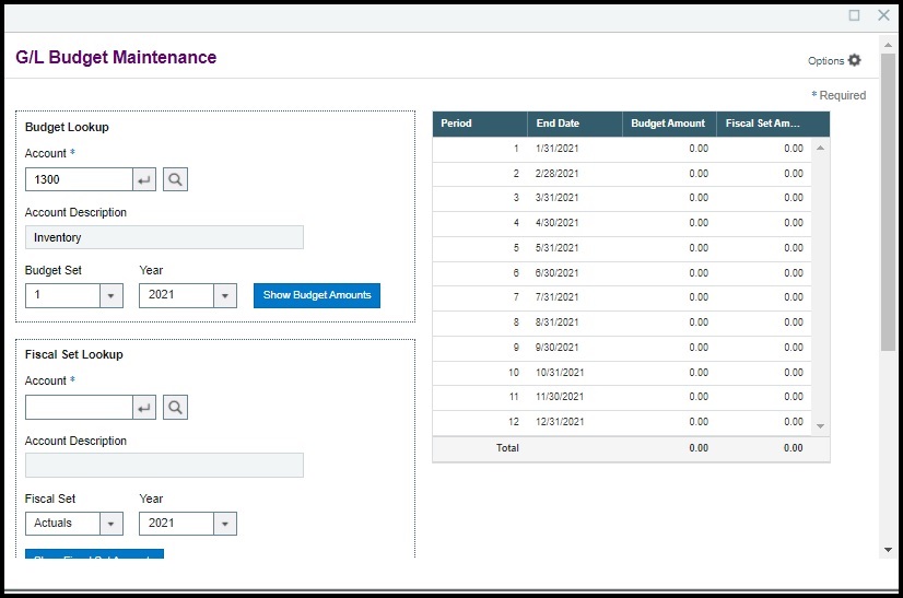 GLChartOfAC_BudgetMaintainance