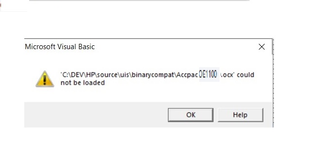 OCX could not be loaded