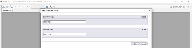 Sales order Report in Sage 100 ERP - Greytrix