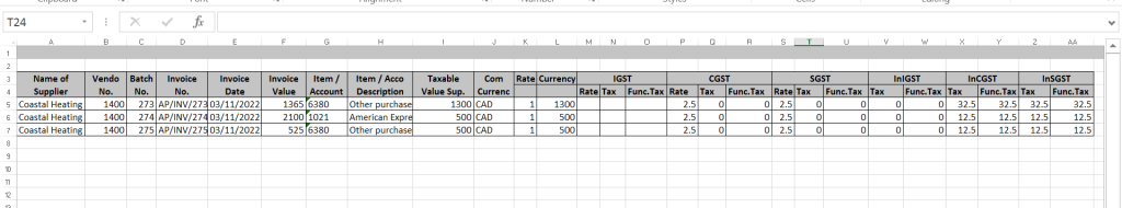 Sample Report field value:YES