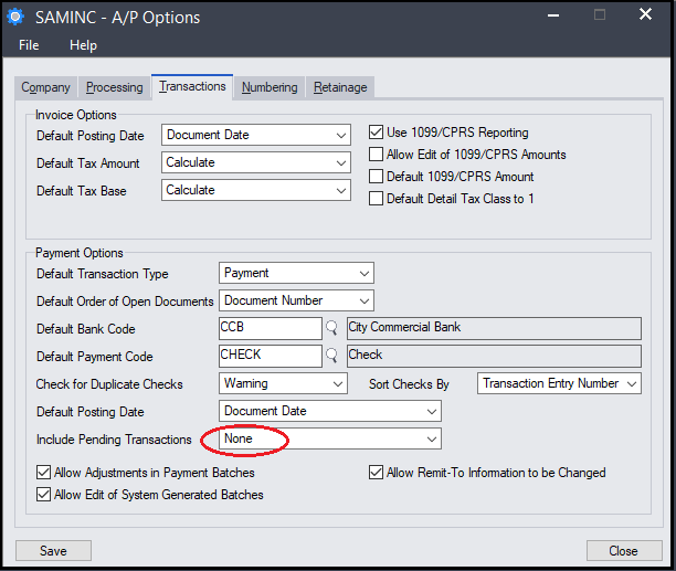 Control duplicate Payment entry in AP 3
