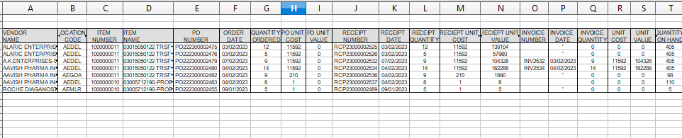 Pending Purchase Order Report in Sage 300 ERP